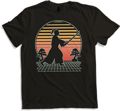 Produktbild von T-Shirt Kampfsportkämpfer Futuristischer Retro | Samurai Ronin Ninja