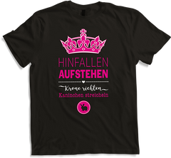 Produktbild von T-Shirt Kaninchen | Aufstehen Krone richten | Lustige Sprüche