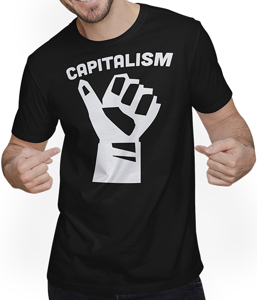 Produktbild von T-Shirt mit Mann Kapitalismus Unternehmer Kapitalistisch Bankwirtschaft Geld