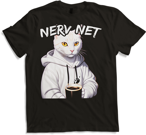 Produktbild von T-Shirt Katze "Nerv Net" Freche Mädchen Sprüche Jungen Spruch