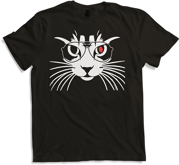 Produktbild von T-Shirt Katzengesicht Sonnenbrille Geburtstag Katze Spruch