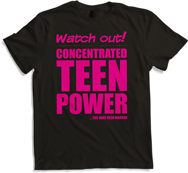 Produktbild von T-Shirt Konzentrierte Teen Power Lustiger frecher Spruch Teenager Teenager Teenager