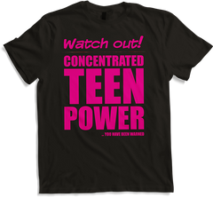Produktbild von T-Shirt Konzentrierte Teen Power Lustiger frecher Spruch Teenager Teenager Teenager