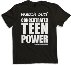 Produktbild von T-Shirt Konzentrierte Teen Power Lustiger frecher Spruch Teenager Teenager Teenager