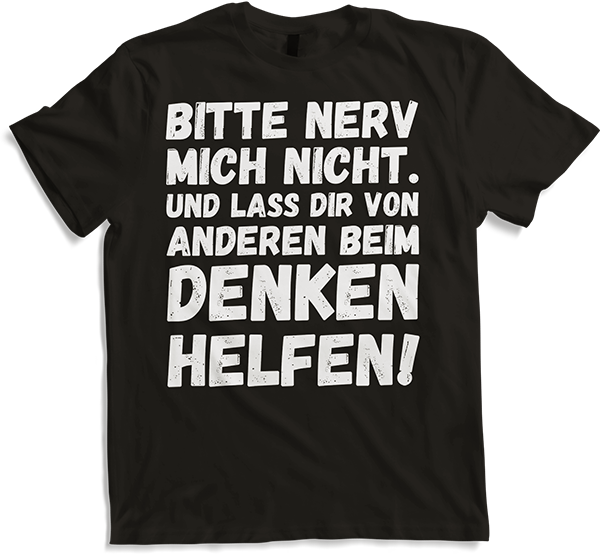 Produktbild von T-Shirt Lass Dir beim Denken helfen Freche Teenager Sprüche Mädchen