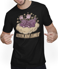 Produktbild von T-Shirt mit Mann Leben am Limit lustiger Elch Sprüche für Mädchen & Jungs