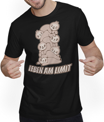 Produktbild von T-Shirt mit Mann Leben am Limit lustiger Faultier Sprüche für Mädchen & Jungs