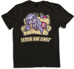 Produktbild von T-Shirt Leben am Limit lustiger Faultier Sprüche für Mädchen & Jungs