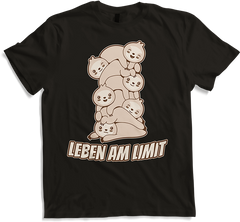 Produktbild von T-Shirt Leben am Limit lustiger Faultier Sprüche für Mädchen & Jungs