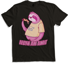 Produktbild von T-Shirt Leben am Limit lustiger Faultier Sprüche für Mädchen & Jungs