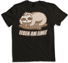 Produktbild von T-Shirt Leben am Limit lustiger Faultier Sprüche für Mädchen & Jungs