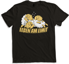 Produktbild von T-Shirt Leben am Limit lustiger Schaf Spruch für Mädchen & Jungs