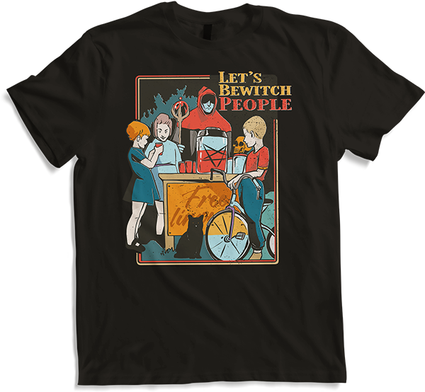 Produktbild von T-Shirt Let's Bewitch People lustiges sarkastisches Horror Kinder Pentagramm