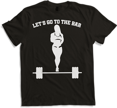 Produktbild von T-Shirt Let's Go To The Bar Bodybuilding Kraftsportler Kreuzheben