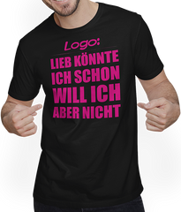 Produktbild von T-Shirt mit Mann Lieb könnte ich schon Lustiger frecher Spruch Teenager Girls