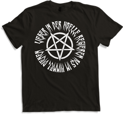Produktbild von T-Shirt Lieber in der Hölle regieren als im Himmel dienen Pentagram