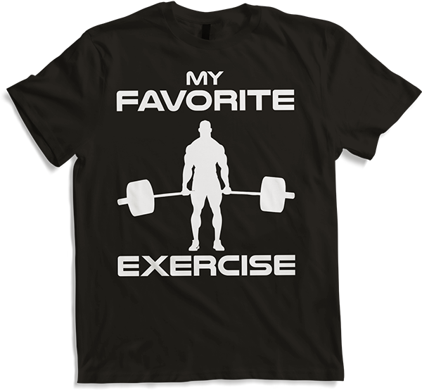 Produktbild von T-Shirt Lieblingsübung Legday Bodybuilding Muscle Deadlift