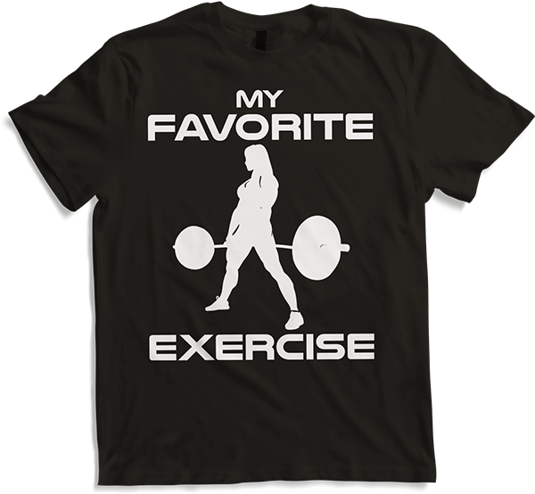 Produktbild von T-Shirt Lieblingsübung Legday Bodybuilding Muscle Woman Deadlift