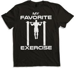 Produktbild von T-Shirt Lieblingsübung Rückentraining Calisthenics Muscle Pull Ups