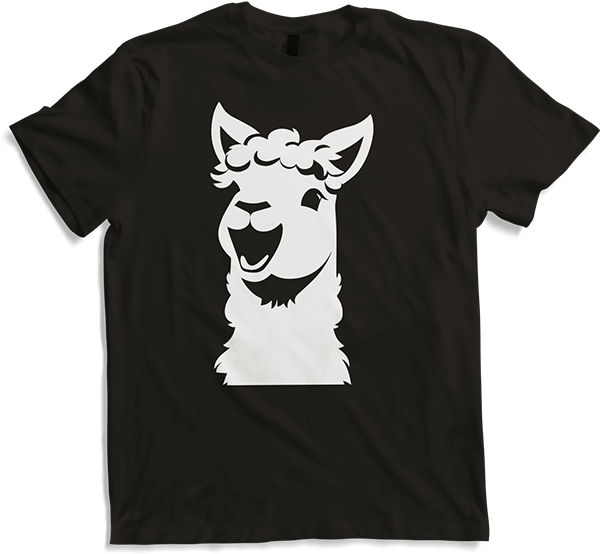 Produktbild von T-Shirt Lustige Alpaka-Silhouette freche lustige Alpakas