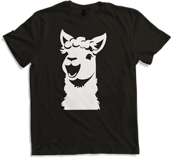 Produktbild von T-Shirt Lustige Alpaka-Silhouette freche lustige Alpakas