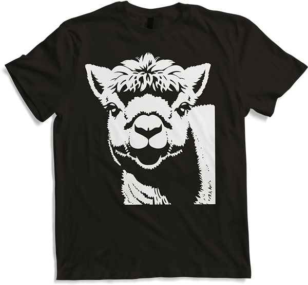 Produktbild von T-Shirt Lustige Alpaka-Silhouette freche lustige Alpakas