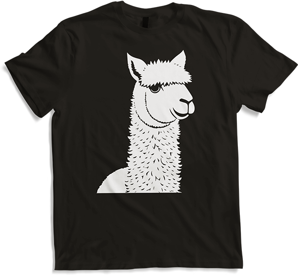 Produktbild von T-Shirt Lustige Alpaka-Silhouette freche lustige Alpakas