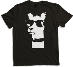 Produktbild von T-Shirt Lustige Alpaka trägt Sonnenbrille coole Alpakas