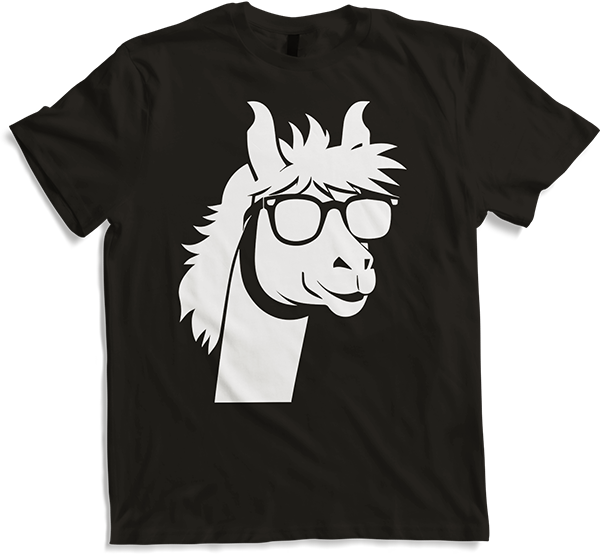 Produktbild von T-Shirt Lustige Alpaka trägt Sonnenbrille coole Alpakas