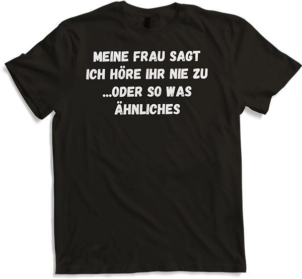 Produktbild von T-Shirt Lustige Ehemänner Sprüche für humorvolle Ehepaare Ehefrau