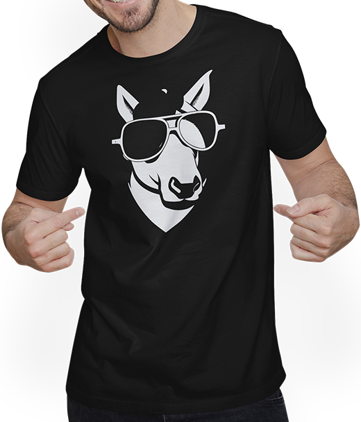 Produktbild von T-Shirt mit Mann Lustige Einhörner tragen Sonnenbrille cooles Einhorn