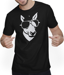 Produktbild von T-Shirt mit Mann Lustige Einhörner tragen Sonnenbrille cooles Einhorn