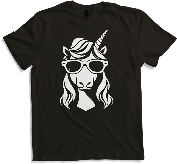 Produktbild von T-Shirt Lustige Einhörner tragen Sonnenbrille cooles Einhorn