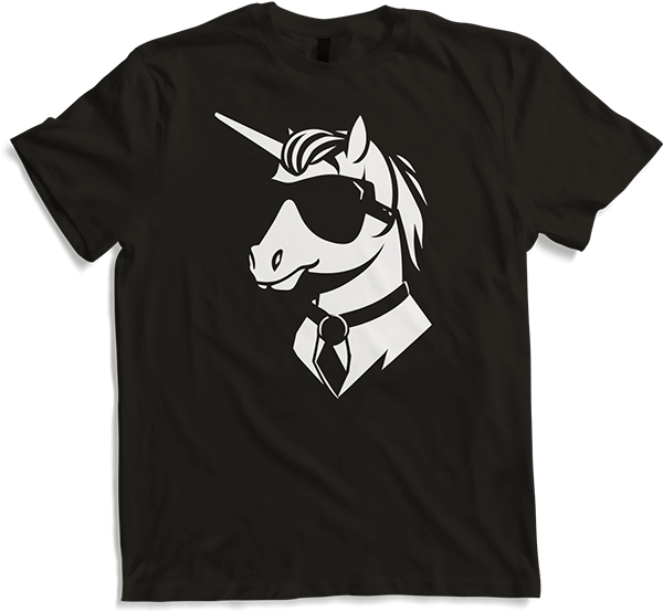 Produktbild von T-Shirt Lustige Einhörner tragen Sonnenbrille cooles Einhorn