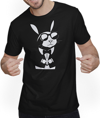Produktbild von T-Shirt mit Mann Lustige Hasen-Sonnenbrille Cool Sunglas Rabbit
