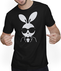 Produktbild von T-Shirt mit Mann Lustige Hasen-Sonnenbrille Cool Sunglas Rabbit