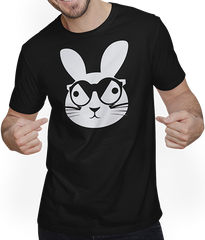Produktbild von T-Shirt mit Mann Lustige Hasen-Sonnenbrille Cool Sunglas Rabbit