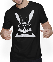 Produktbild von T-Shirt mit Mann Lustige Hasen-Sonnenbrille Cool Sunglas Rabbit
