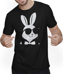 Produktbild von T-Shirt mit Mann Lustige Hasen-Sonnenbrille Cool Sunglas Rabbit