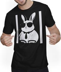 Produktbild von T-Shirt mit Mann Lustige Hasen-Sonnenbrille Cool Sunglas Rabbit