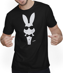 Produktbild von T-Shirt mit Mann Lustige Hasen-Sonnenbrille Cool Sunglas Rabbit
