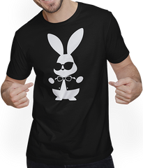 Produktbild von T-Shirt mit Mann Lustige Hasen-Sonnenbrille Cool Sunglas Rabbit