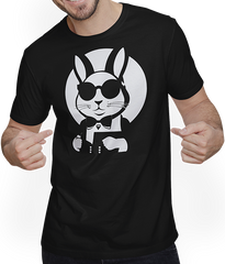 Produktbild von T-Shirt mit Mann Lustige Hasen-Sonnenbrille Cool Sunglas Rabbit