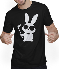 Produktbild von T-Shirt mit Mann Lustige Hasen-Sonnenbrille Cool Sunglas Rabbit
