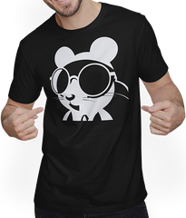 Produktbild von T-Shirt mit Mann Lustige Haustierratte mit Sonnenbrille Fancy Rats