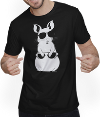 Produktbild von T-Shirt mit Mann Lustige Haustierratte mit Sonnenbrille Fancy Rats