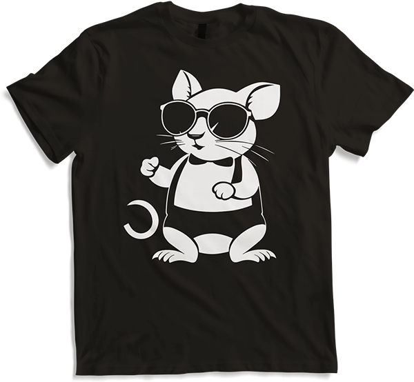 Produktbild von T-Shirt Lustige Haustierratte mit Sonnenbrille Fancy Rats