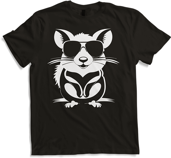Produktbild von T-Shirt Lustige Haustierratte mit Sonnenbrille Fancy Rats