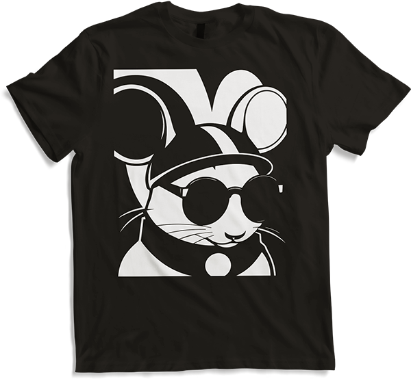 Produktbild von T-Shirt Lustige Haustierratte mit Sonnenbrille Fancy Rats