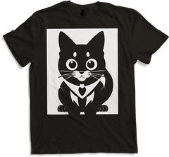 Produktbild von T-Shirt Lustige Katze Silhouette freche lustige Katzen